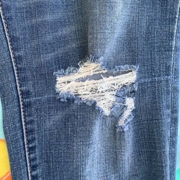 Aeropostale Mens Flex Effects Super Skinny Jeans Distressed Blue Denim 33x32 - Picture 12 of 15